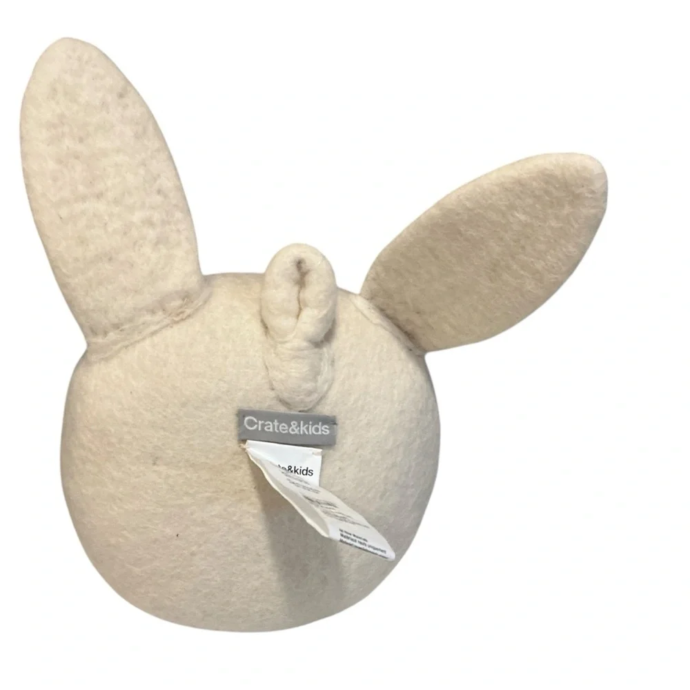 Crate & kids felt bunny animal face room wall decor